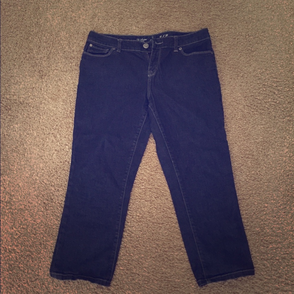 The Limited Denim 312 Capri blue Jeans.